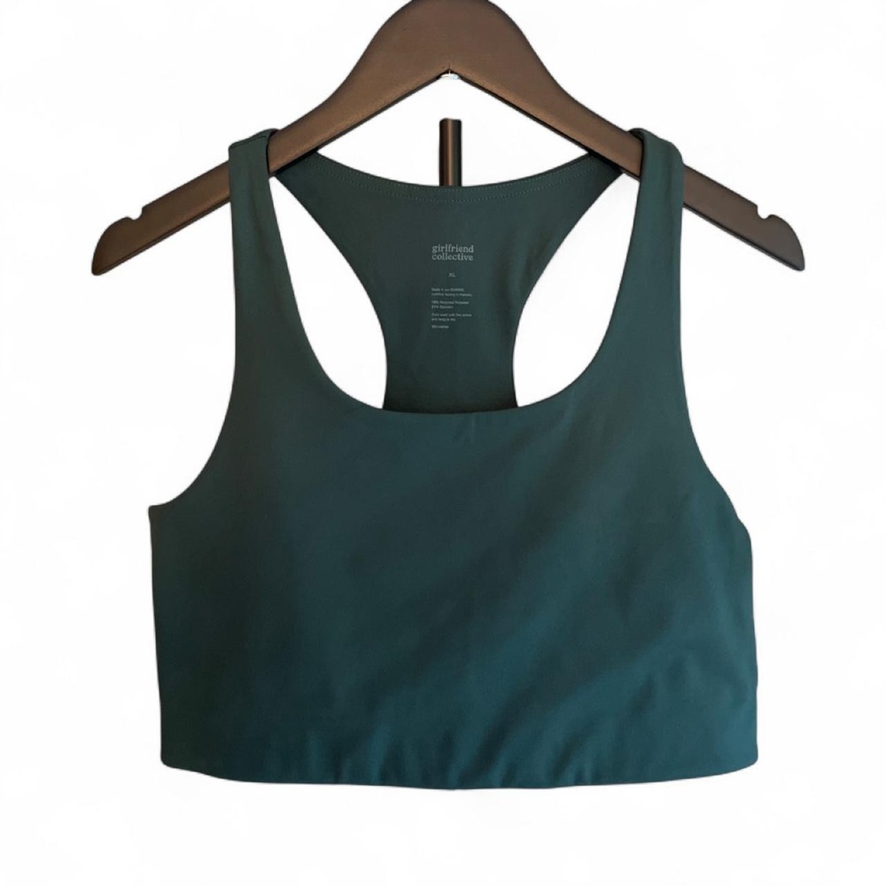 Sports Bra Women's XL Girlfriend Collective Paloma Moss Green NEW Activewear